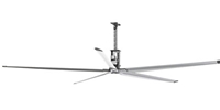 20 Ft. Altra Air Sailfin (HVLS) High Volume Low Speed Industrial Ceiling Fans (2 Hp, 230/460V, 3 Ph, 176,200 CFM, Var. Speed)