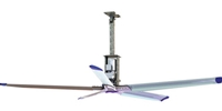 8 Ft. Altra Air Sailfin (HVLS) High Volume Low Speed Industrial Ceiling Fans (1 Hp, 230/460V, 3 Ph, 59,494 CFM, Var. Speed)
